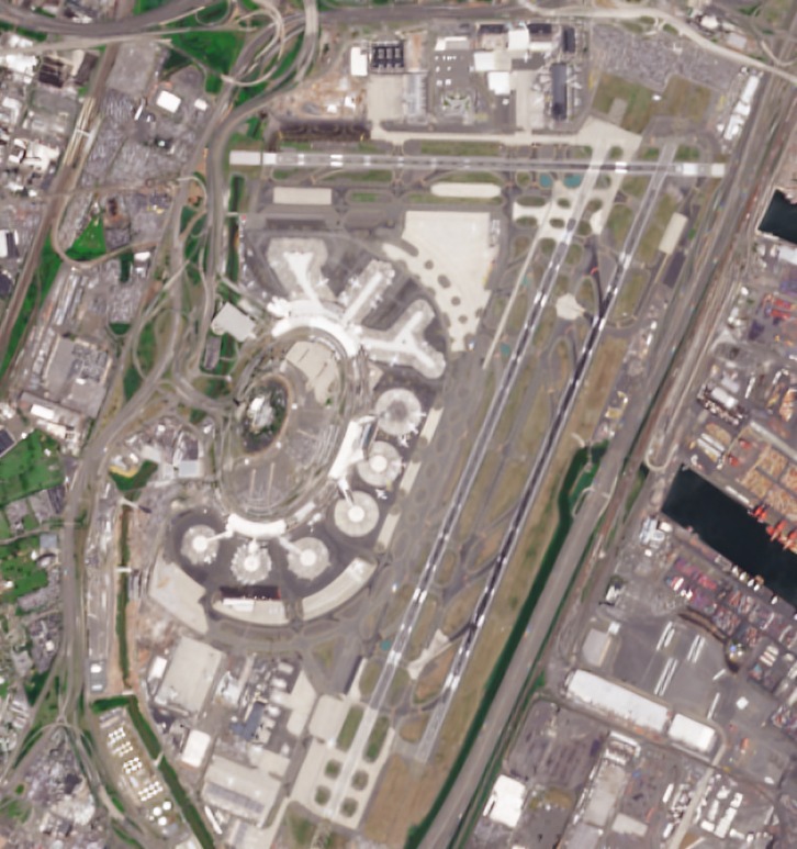 Airport network from above