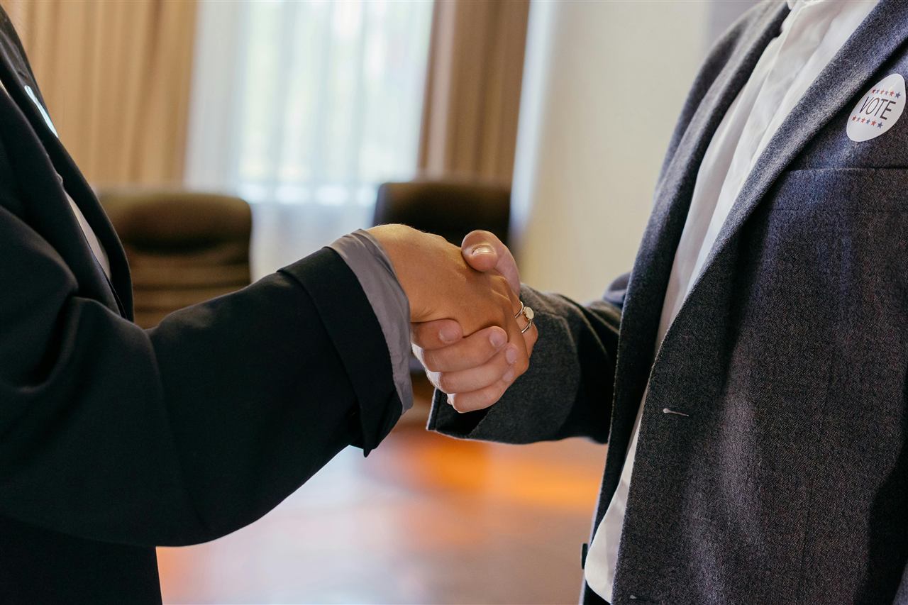 Professional handshake
